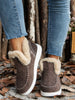 Furry Suede Round Toe Flat Sneakers - Teresa's Fashionista LLC