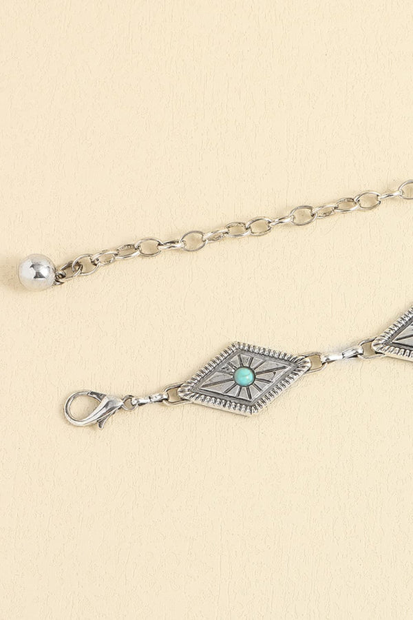 Vintage Turquoise Alloy Belt-Teresa's Fashionista LLC