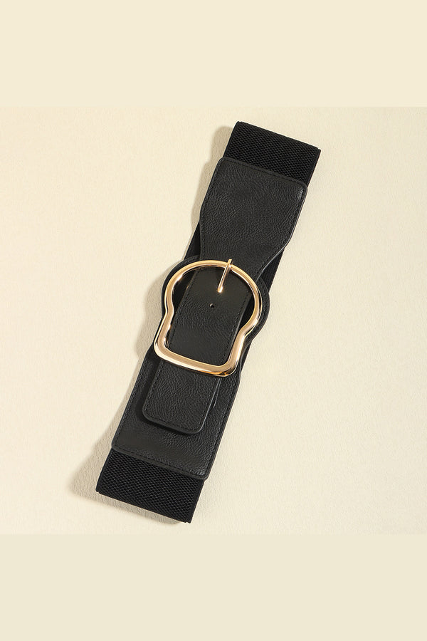 Zinc Alloy PU Leather Belt-Teresa's Fashionista LLC