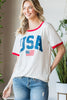 Heimish Full Size USA Contrast Trim Short Sleeve T-Shirt-Teresa's Fashionista LLC