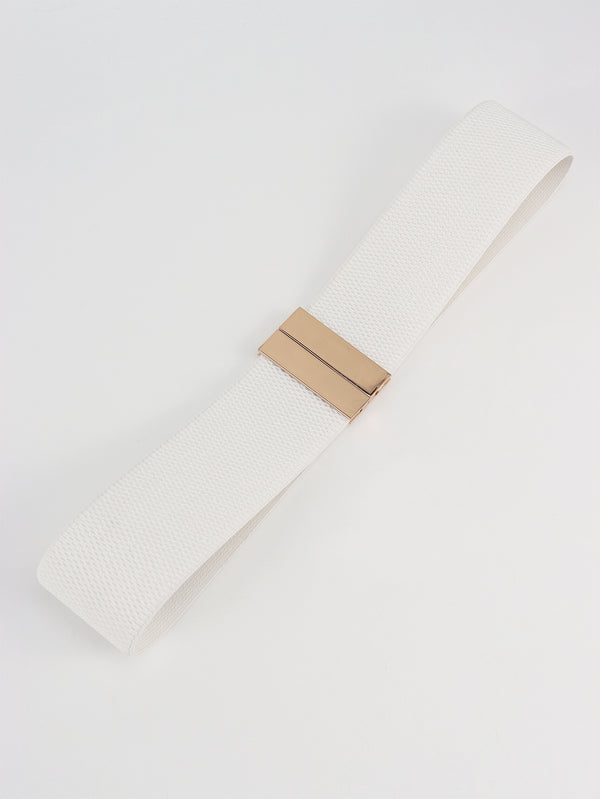 Alloy Buckle Elastic Belt-Teresa's Fashionista LLC