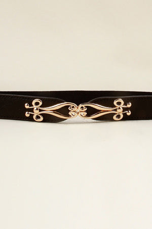 Alloy Buckle Elastic Belt-Teresa's Fashionista LLC