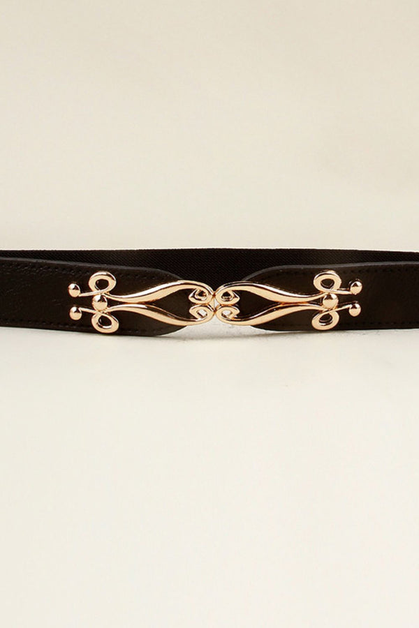 Alloy Buckle Elastic Belt-Teresa's Fashionista LLC