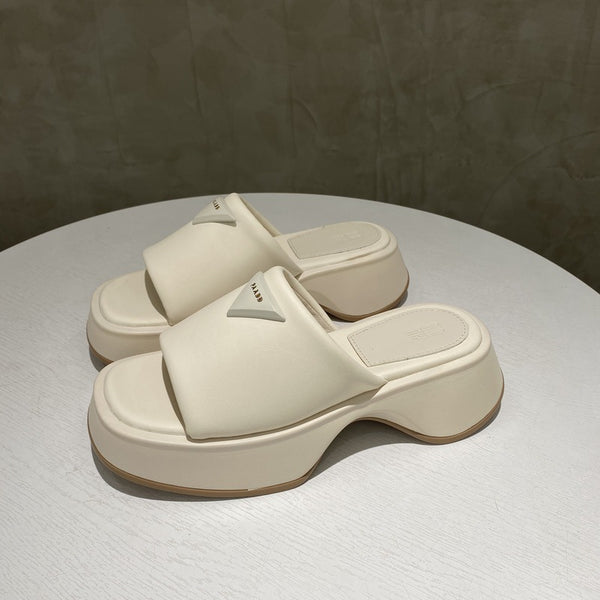 PU Leather Platform Sandals-Teresa's Fashionista LLC