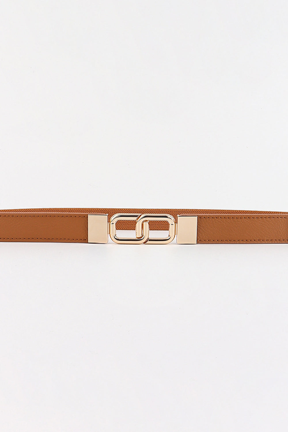Geometric Double Buckle Elastic Belt-Teresa's Fashionista LLC