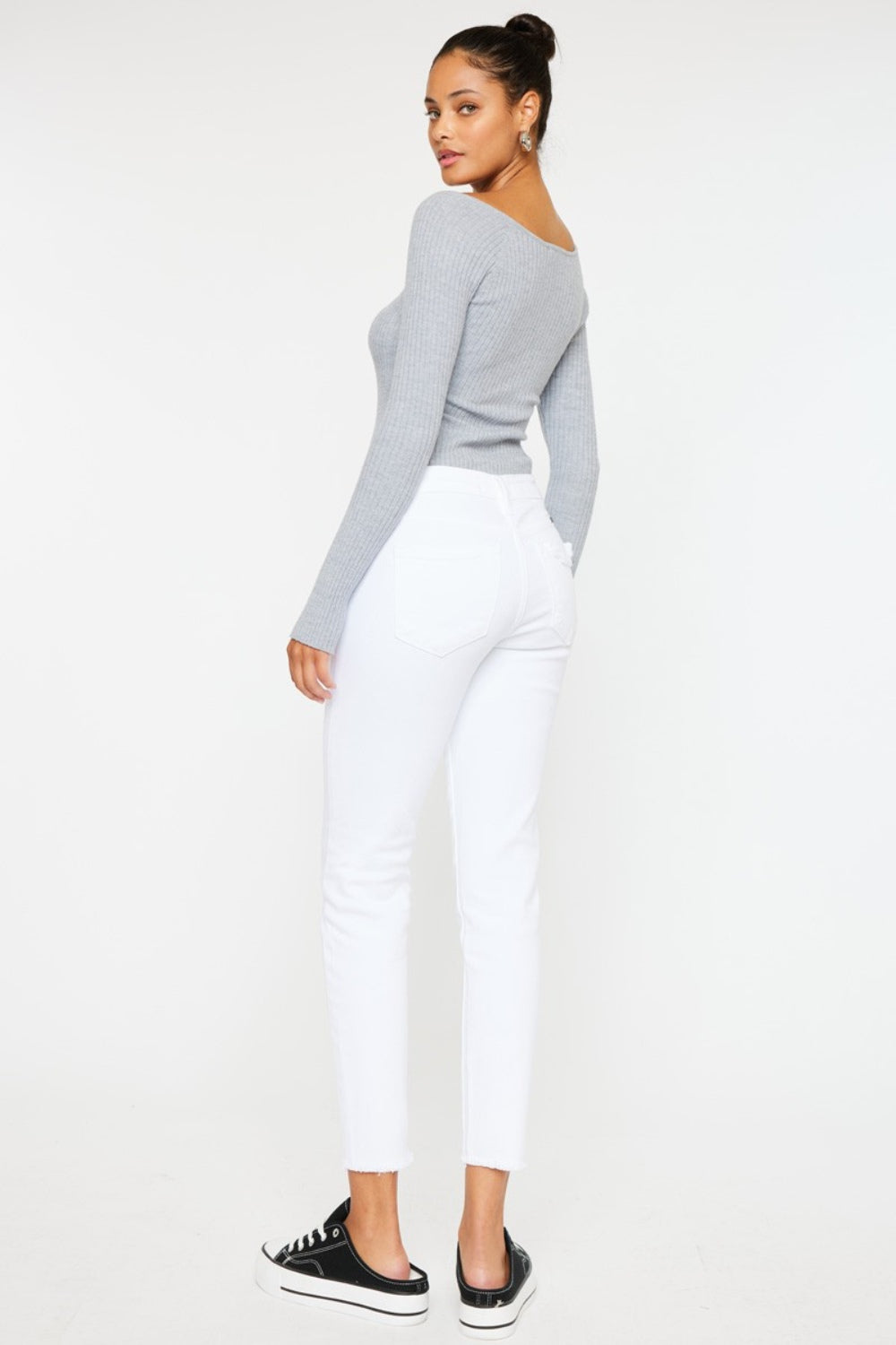Kancan Mid Rise Ankle Skinny Jeans - Teresa's Fashionista LLC