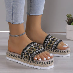 Open Toe Platform Sandals-Teresa's Fashionista LLC