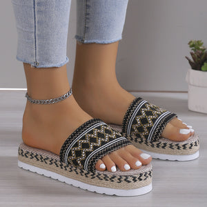 Open Toe Platform Sandals-Teresa's Fashionista LLC