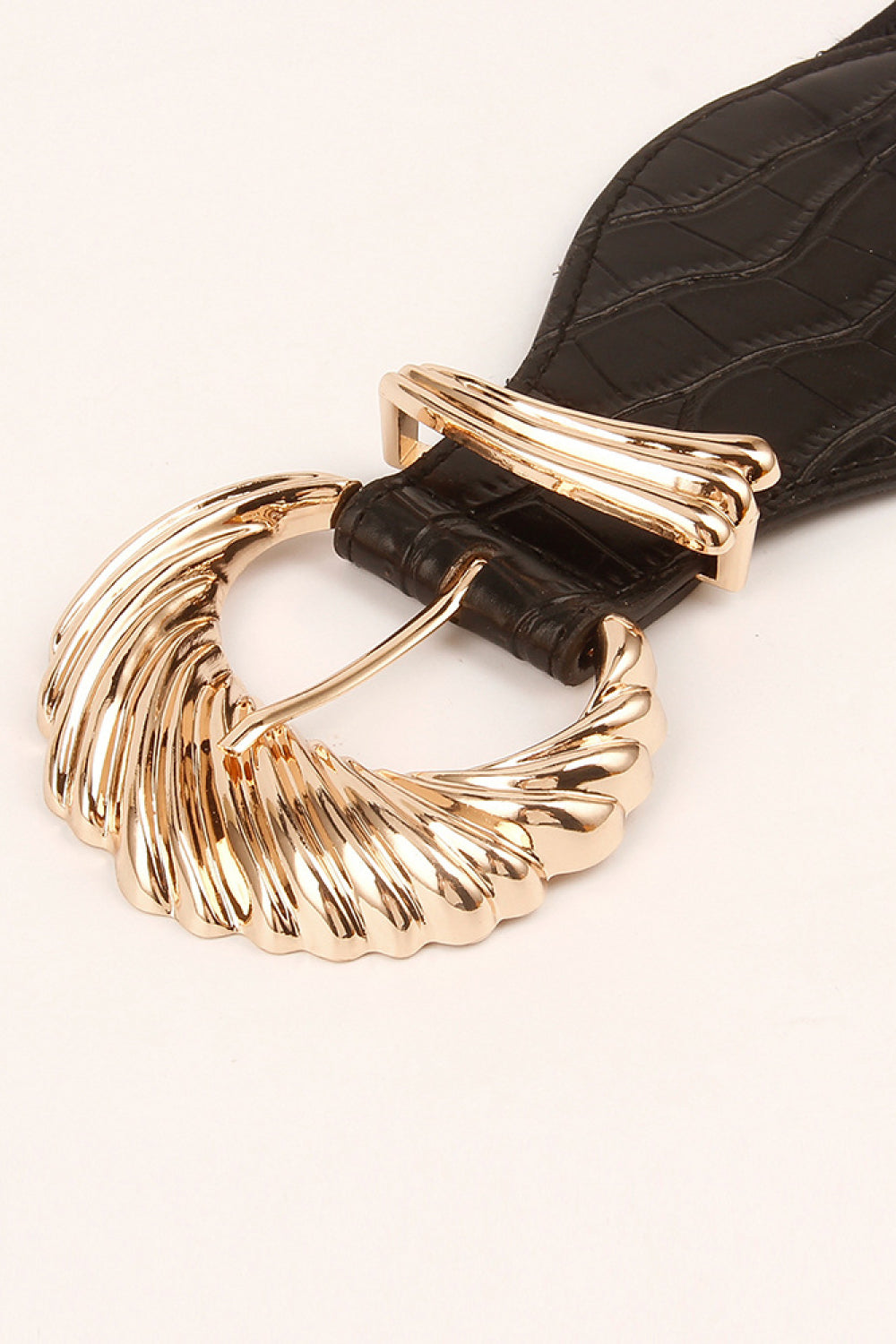 Shell Alloy Buckle Elastic Belt-Teresa&#39;s Fashionista LLC
