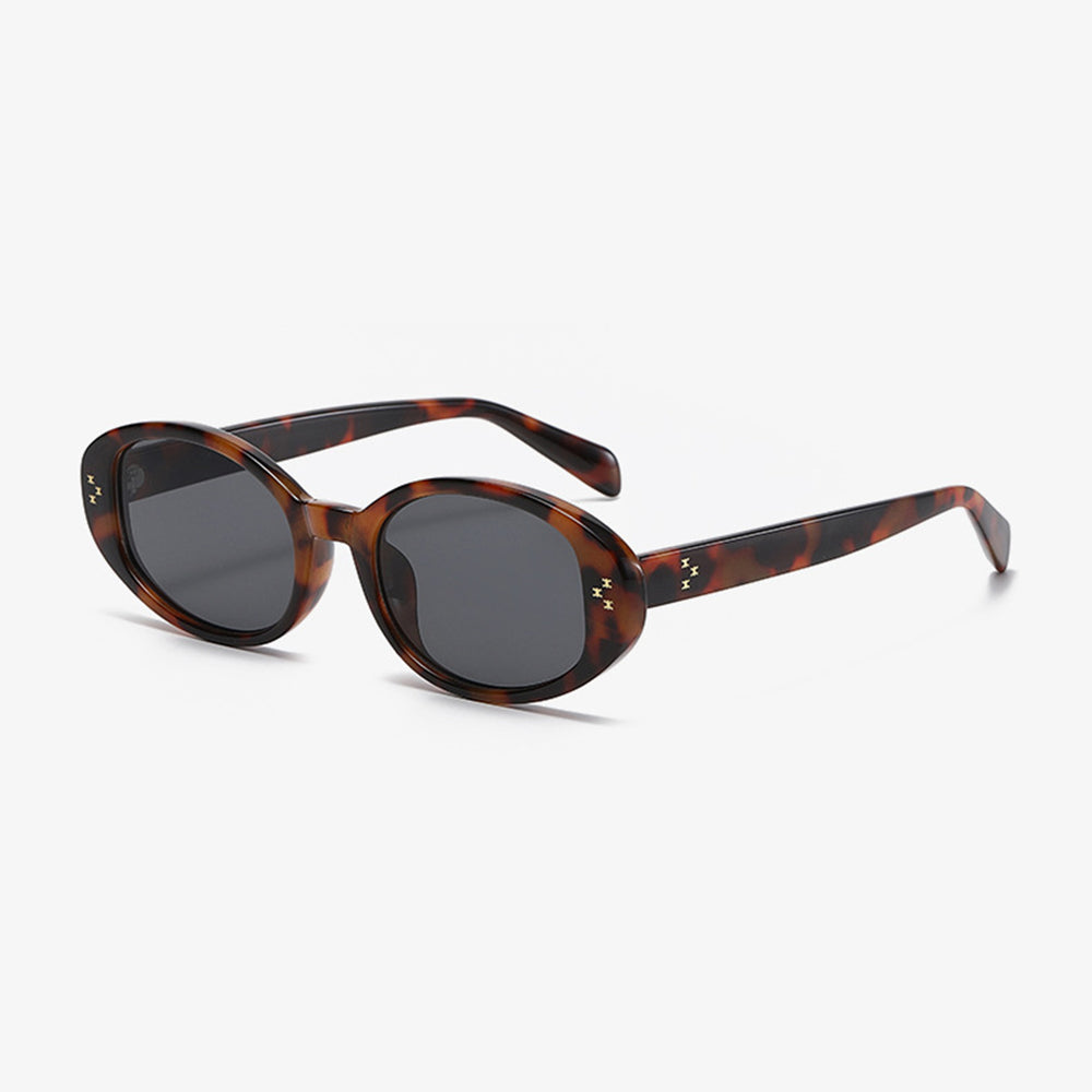 Polycarbonate Frame Oval Sunglasses-Teresa's Fashionista LLC