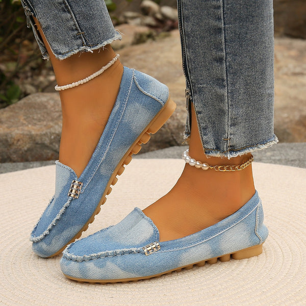Round Toe Flat Loafers-Teresa's Fashionista LLC