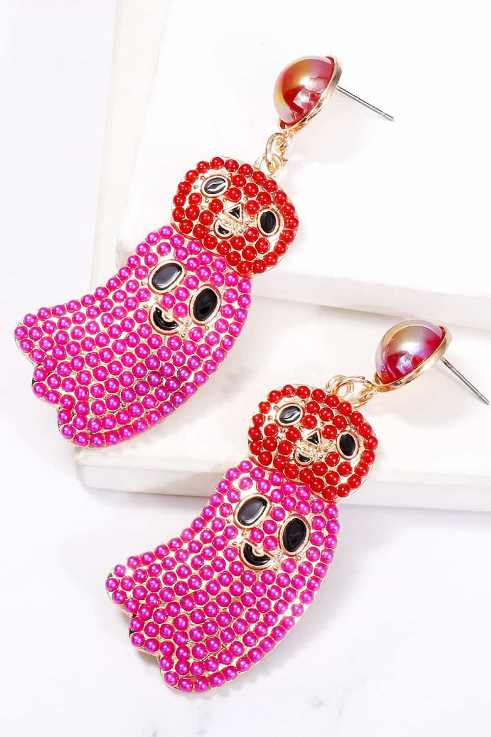 Halloween Ghost Shape Dangle Earrings - Teresa's Fashionista LLC