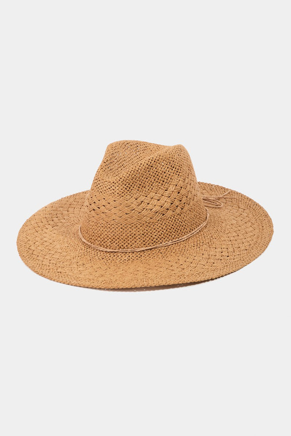 Fame Straw Braided Sun Hat-Teresa's Fashionista LLC