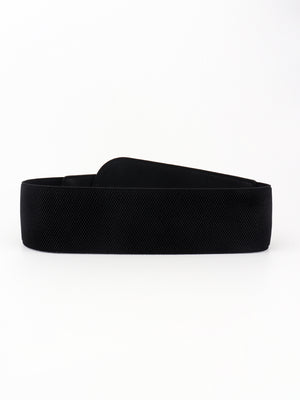 PU Elastic Wide Belt with Alloy Buckle-Teresa's Fashionista LLC
