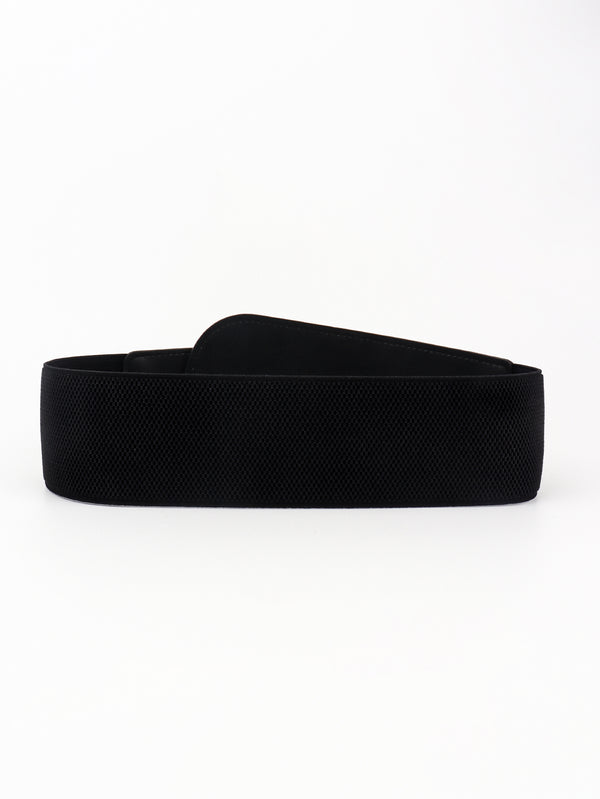 PU Elastic Wide Belt with Alloy Buckle-Teresa's Fashionista LLC