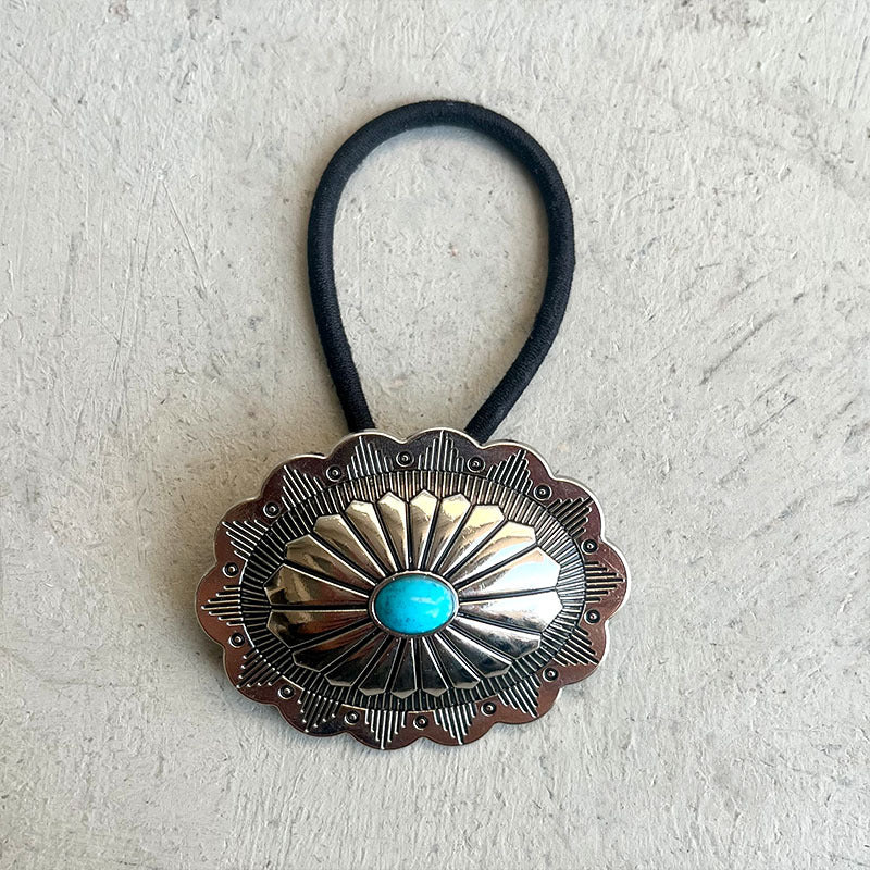 Turquoise Round Shape Hair Rope - Teresa's Fashionista LLC