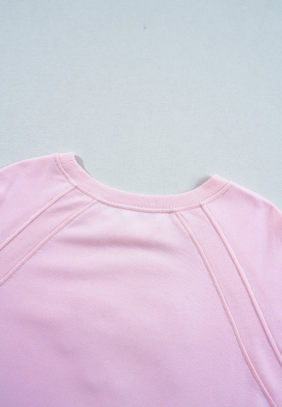 Valentine’s Day HUG AND KISSES Round Neck Sweatshirt - Teresa's Fashionista LLC