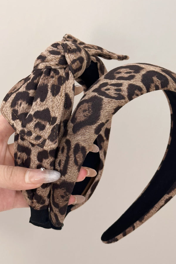 Leopard Polyester Wide Headband - Teresa's Fashionista LLC