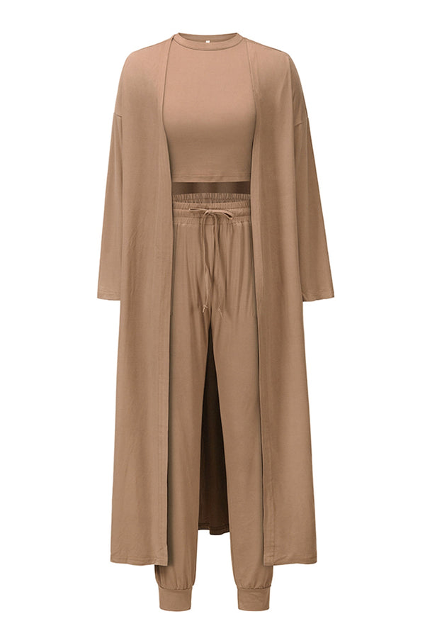 Tank, Pants, and Cardigan Set with Pockets-Teresa's Fashionista LLC