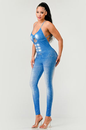 Faded Abs Jumpsuit-Teresa's Fashionista LLC