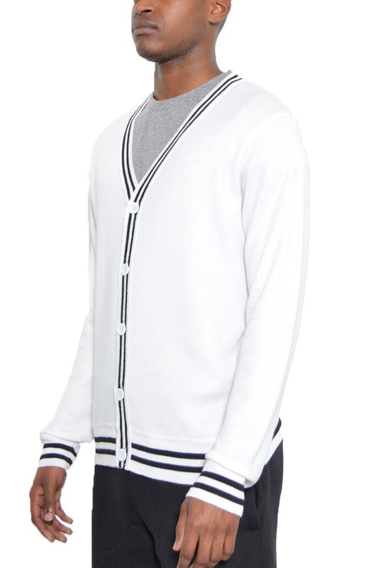 TWO STRIPE CARDIGAN-Teresa's Fashionista LLC