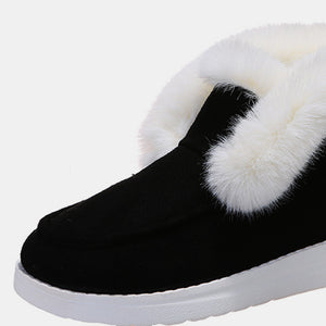 Furry Suede Snow Boots-Teresa's Fashionista LLC