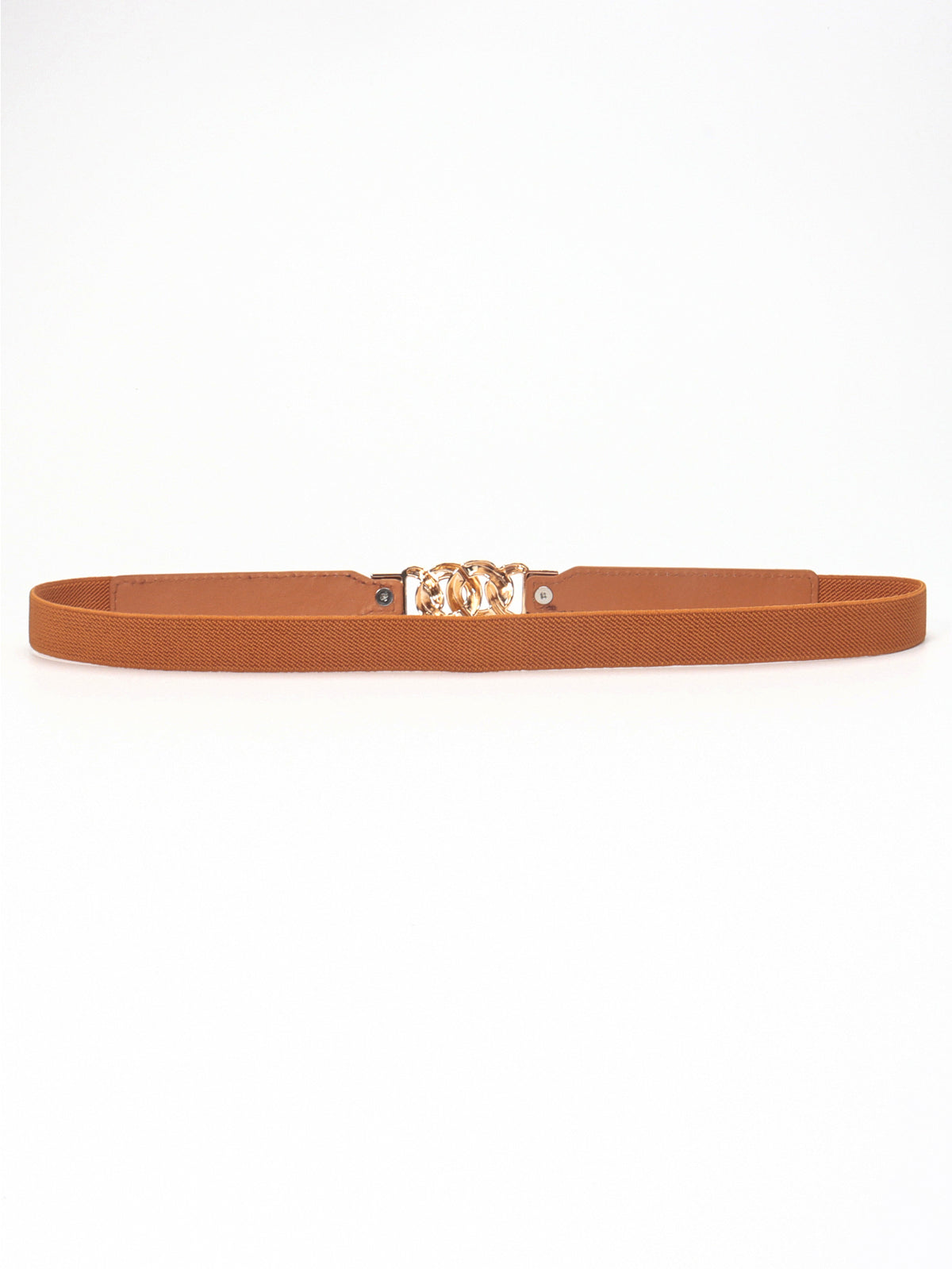 Zinc Alloy Buckle Elastic PU Belt-Teresa&#39;s Fashionista LLC