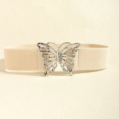 Butterfly Alloy Buckle Elastic Belt-Teresa's Fashionista LLC