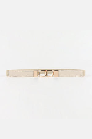 Geometric Double Buckle Elastic Belt-Teresa's Fashionista LLC