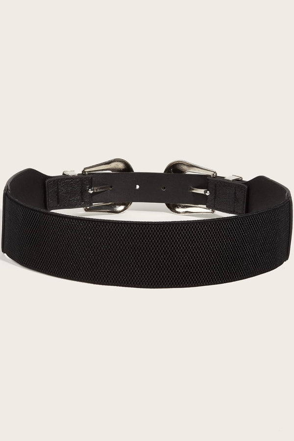 Double Buckle PU Leather Belt-Teresa's Fashionista LLC