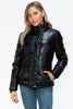 YMI Pocketed Zip Up Turtleneck Puffer Jacket - Teresa's Fashionista LLC