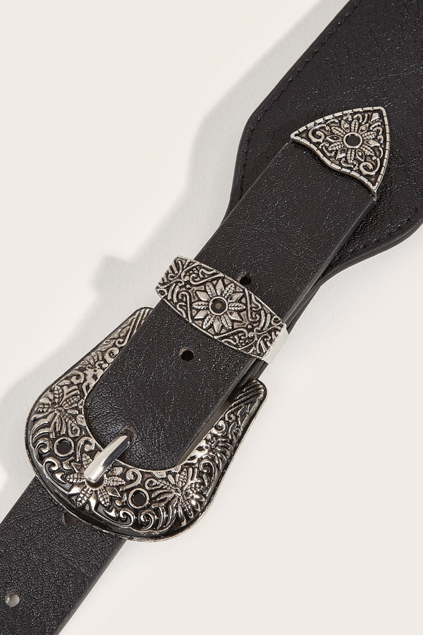 Double Buckle PU Leather Belt-Teresa's Fashionista LLC