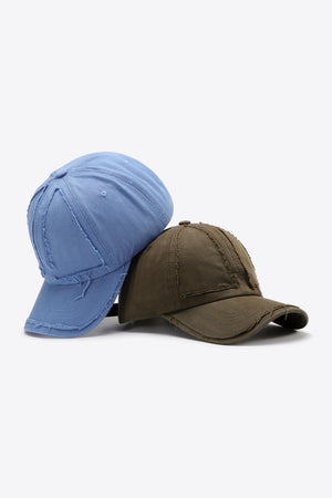 Distressed Adjustable Baseball Cap-Teresa's Fashionista LLC
