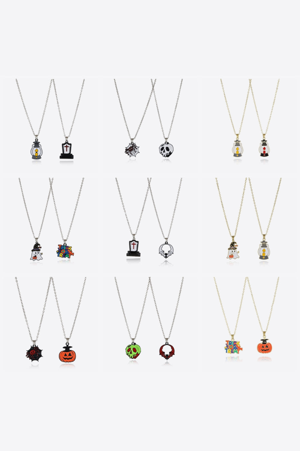 Two-Piece Halloween Theme Necklace Set - Teresa's Fashionista LLC