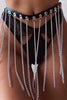 Fringed Chain PU Leather Belt-Teresa's Fashionista LLC