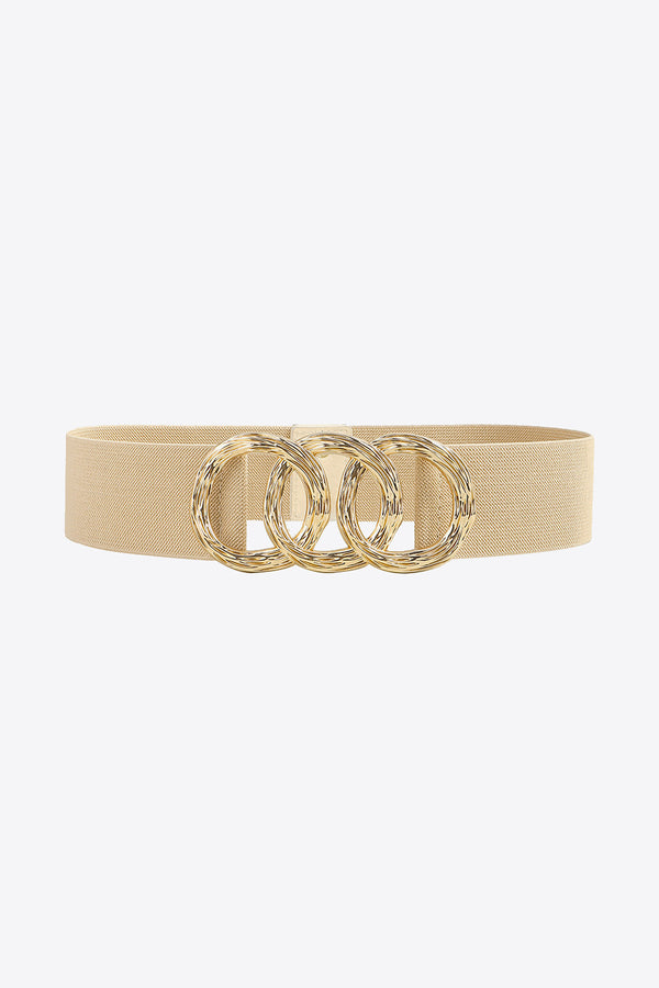 Zinc Alloy Buckle Elastic Wide Belt-Teresa's Fashionista LLC