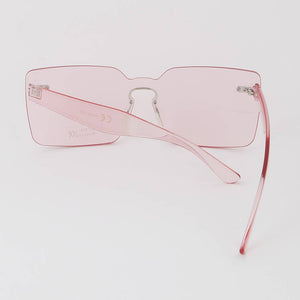 Rimless Bright Square Sunglasses