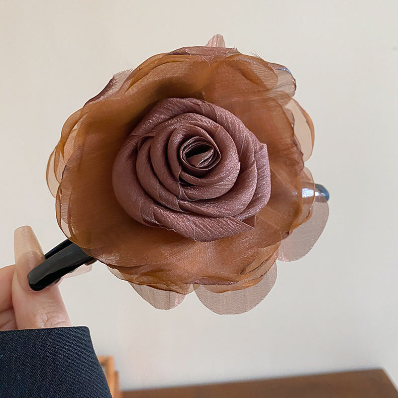 Flower Acrylic Hair Claw Clip - Teresa's Fashionista LLC