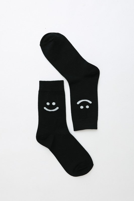 Smiley Face Crew Socks-Teresa's Fashionista LLC