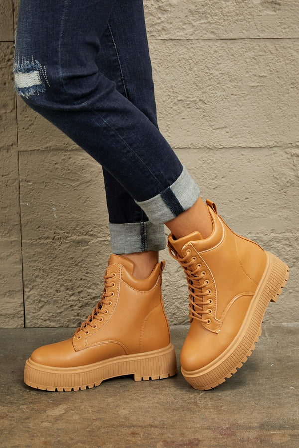 East Lion Corp Platform Combat Boots-Teresa's Fashionista LLC