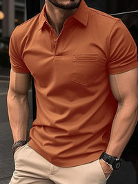 Men's Full Size Collared Neck Short Sleeve Polo Plus Size