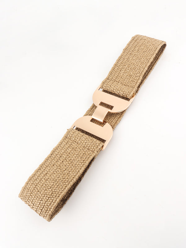 Alloy Buckle Elastic Belt-Teresa's Fashionista LLC