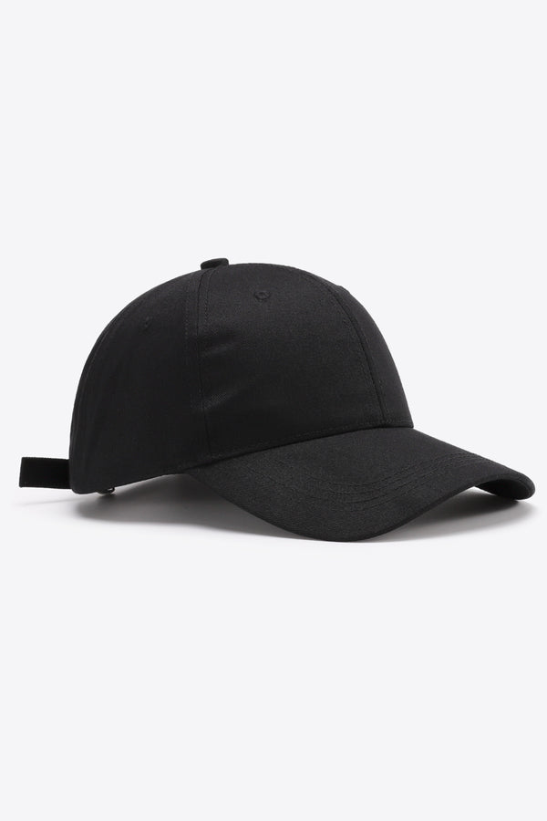 Plain Adjustable Cotton Baseball Cap-Teresa's Fashionista LLC