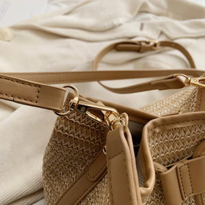 Straw Braided Shoulder Bag-Teresa's Fashionista LLC