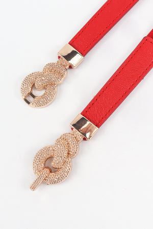 Zinc Alloy Buckle PU Leather Belt-Teresa's Fashionista LLC