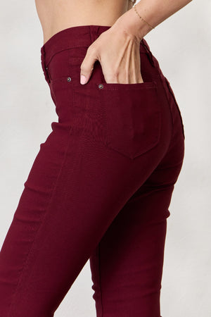 YMI Jeanswear Hyperstretch Mid-Rise Skinny Jeans-Teresa's Fashionista LLC