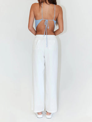 Tie Back Sleeveless Tank Top-Teresa's Fashionista LLC