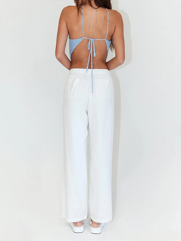 Tie Back Sleeveless Tank Top-Teresa's Fashionista LLC