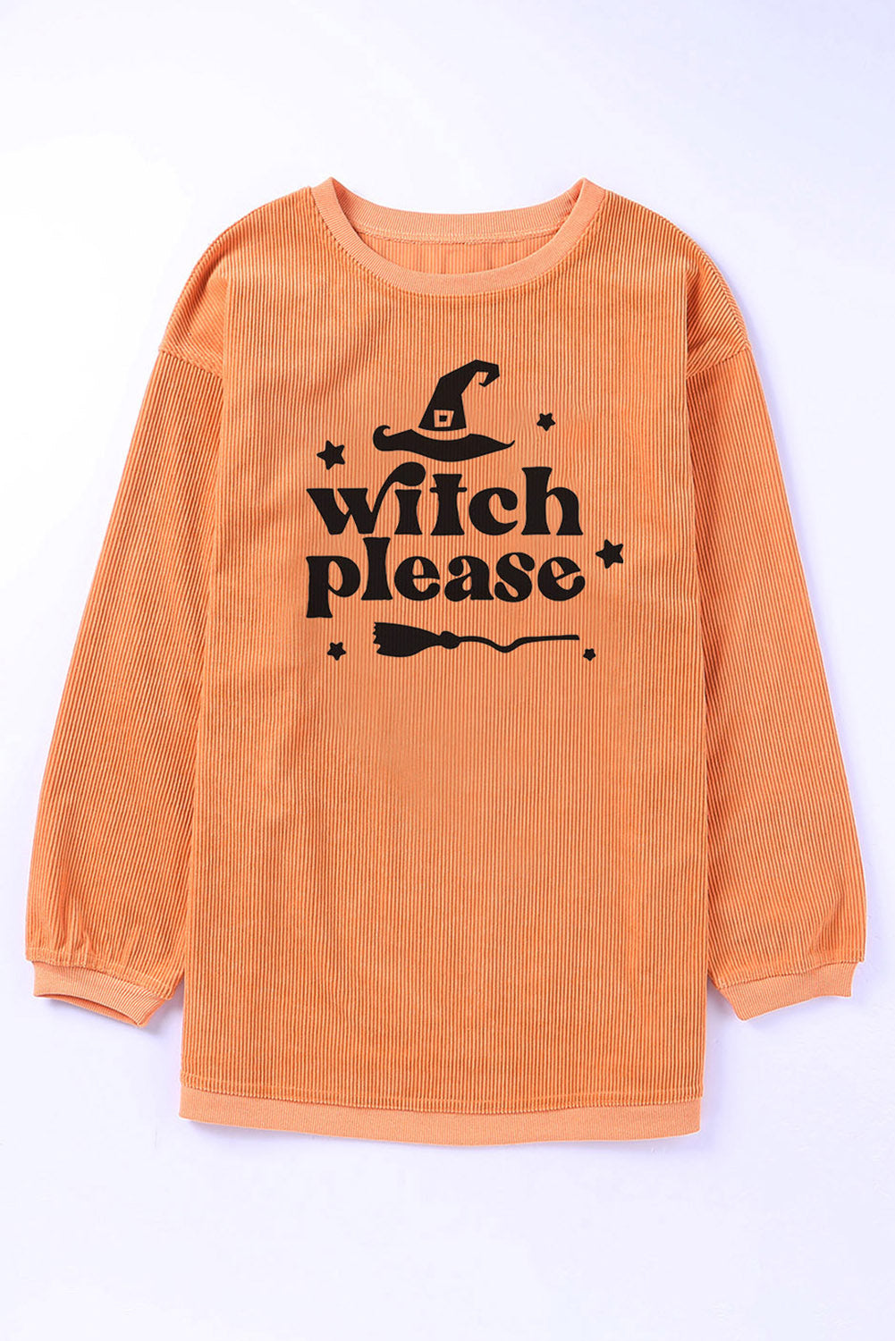 WITCH PLEASE Graphic Dropped Shoulder Sweatshirt - Teresa's Fashionista LLC