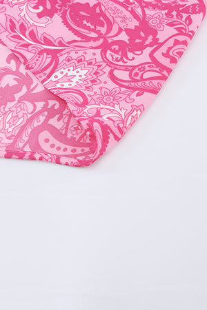 Paisley Print Flounce Sleeve Maxi Dress-Teresa's Fashionista LLC